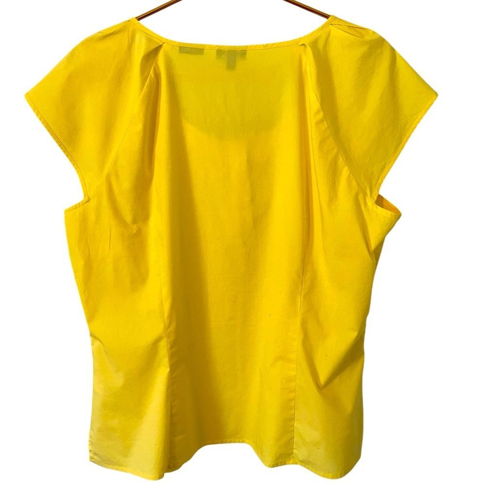 Talbots Yellow Ruffle‎ Women's Top, Size Large - Picture 2 of 3